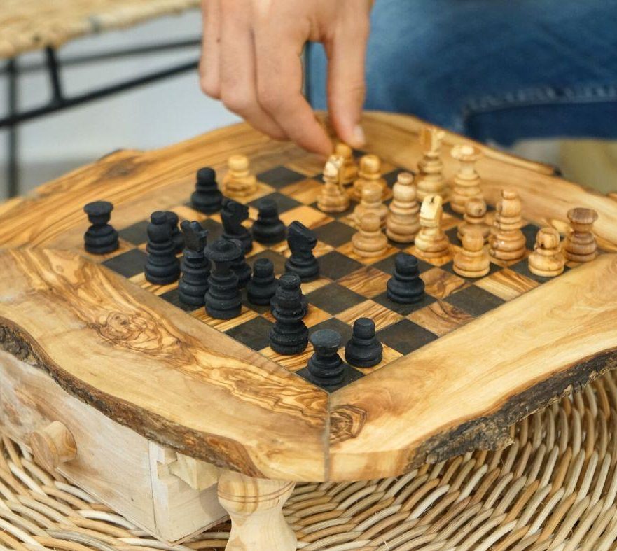 Jeux d'échecs en bois d'olivier Tunisie