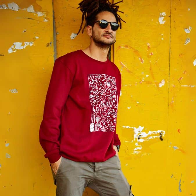 Sweatshirt Homme - artisanat tunisien fait main | ILEYCOM