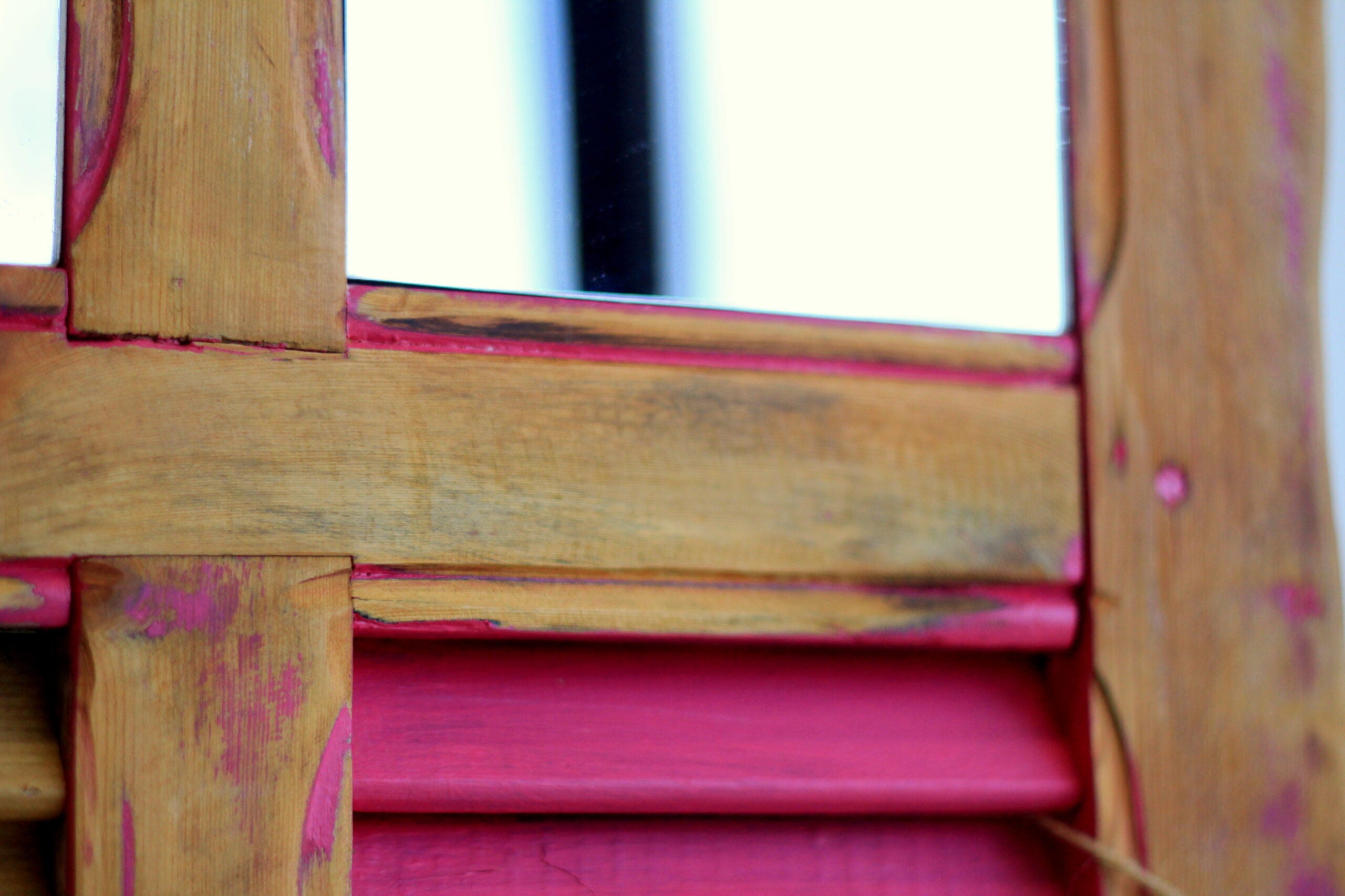 Miroir persienne bois calligraphie arabe