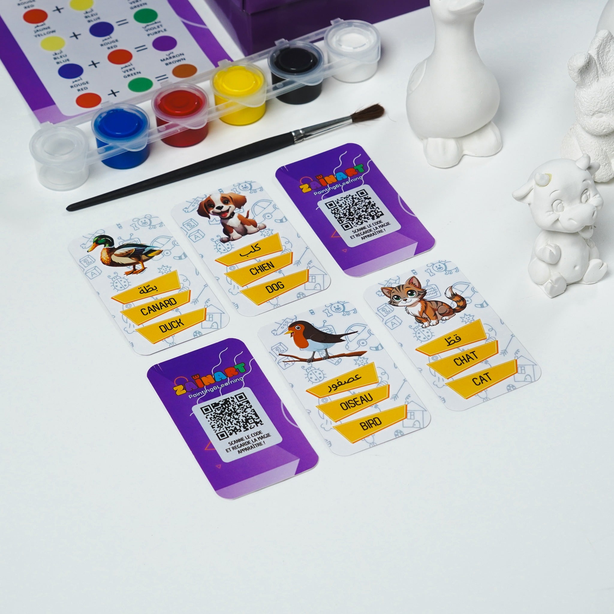 Kit de coloriage Animaux avec expérience réalité augmentée