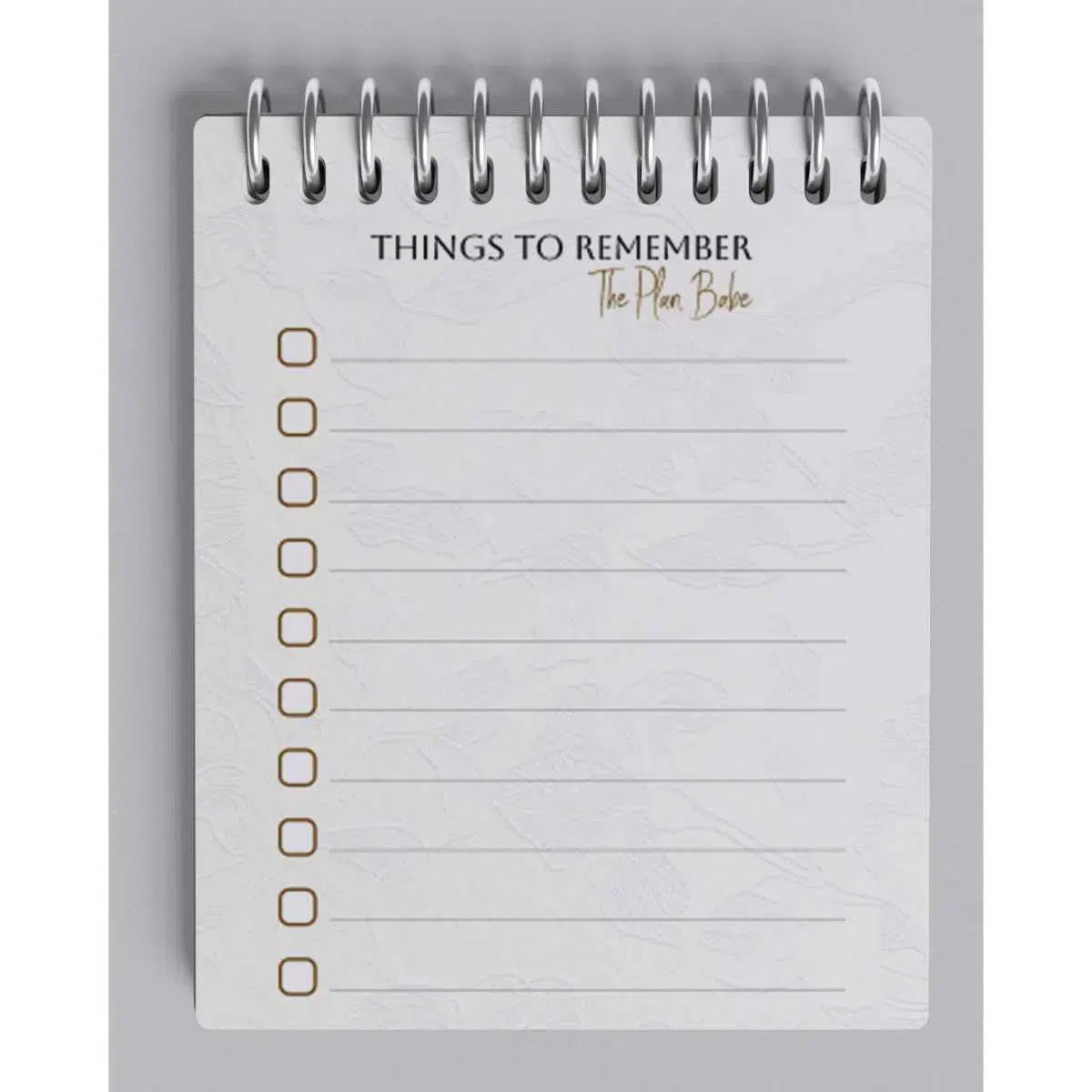 Pretty Baby To Do List - Dark Burgundy