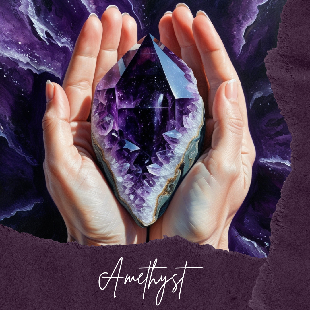 Bracelet Améthyste Brute Cordon Noir - Élégance Spirituelle