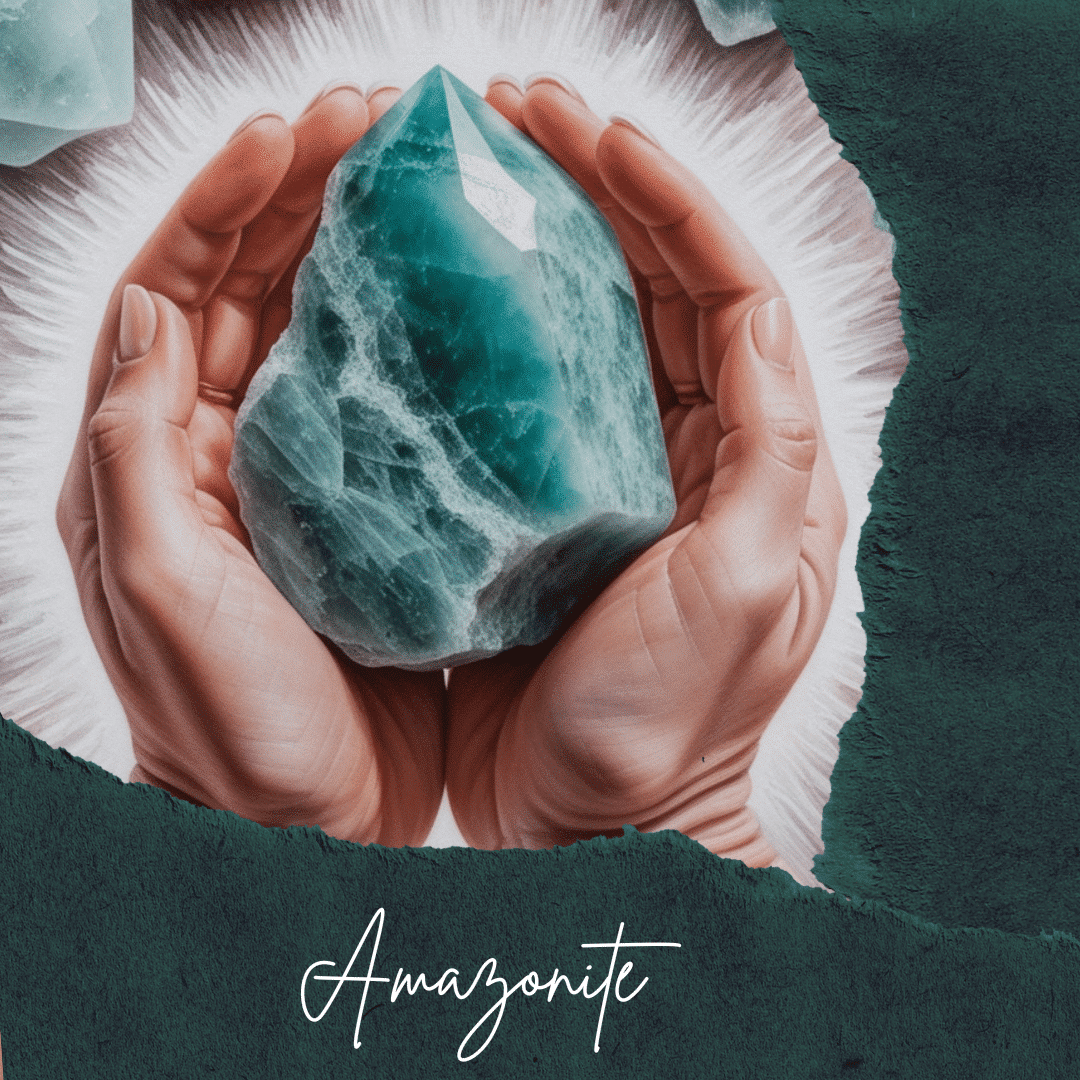Collier en acier inoxydable et Amazonite Brute - Élégance Bohème