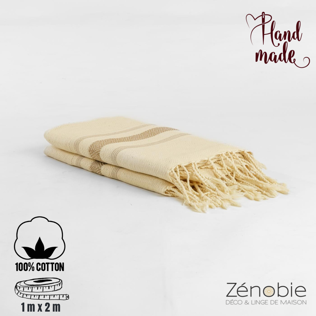 Fouta Portofino – fait à la main