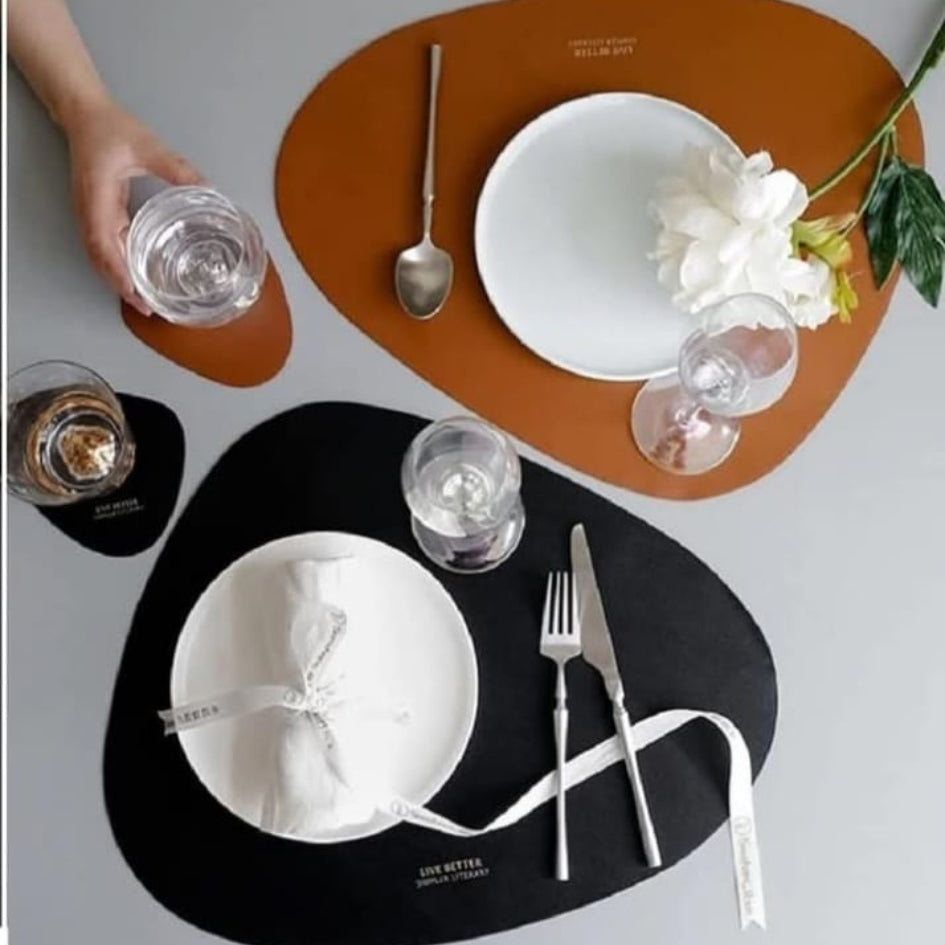 Soustasse et sous plat élégante pour une table raffinée et accueillante