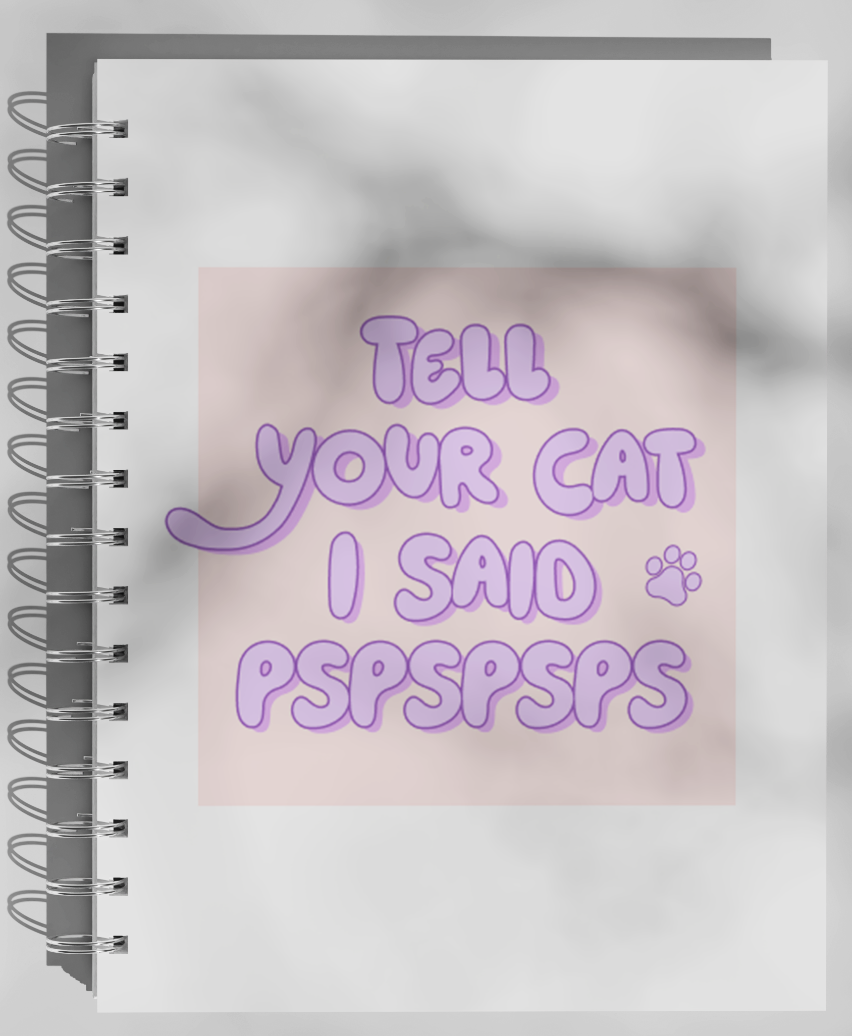 Carnet A5 Cat Mom - Couverture Rigide Pastel Lilas