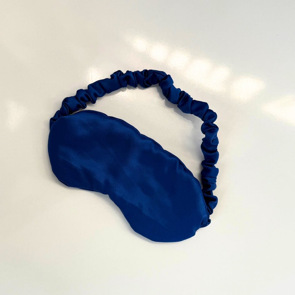 Ensemble Nuit Satin Bleu - Élegance Anti-Frisottis