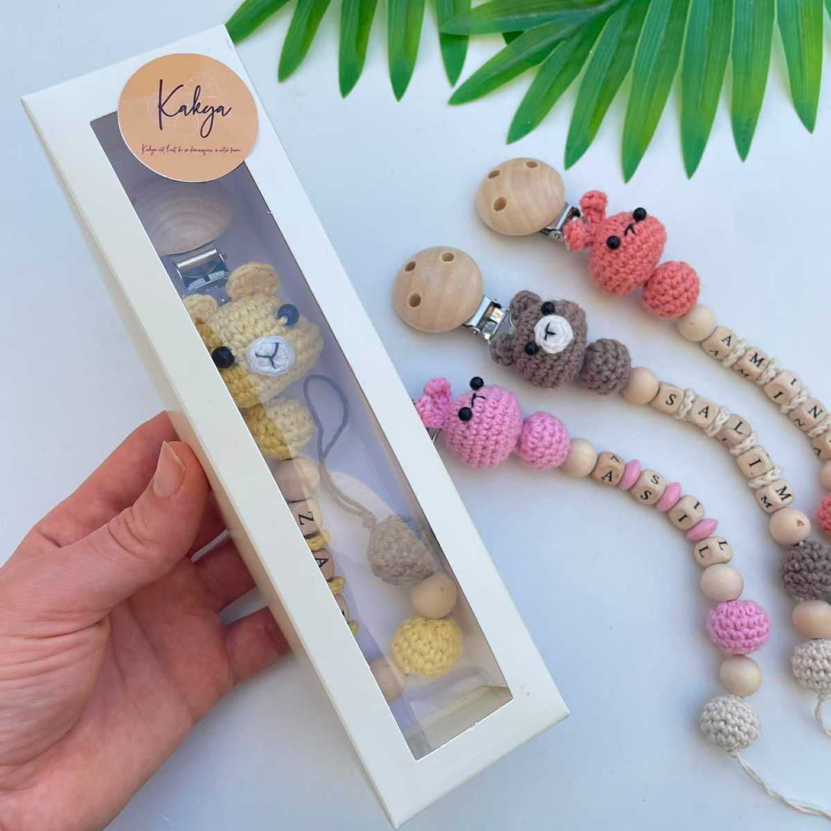 attache sucette personnalisée motif unique pour bébé tendance