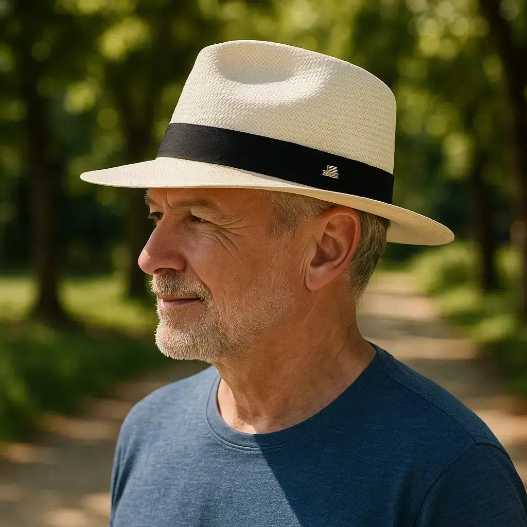 Chapeau Panama Fedora ruban