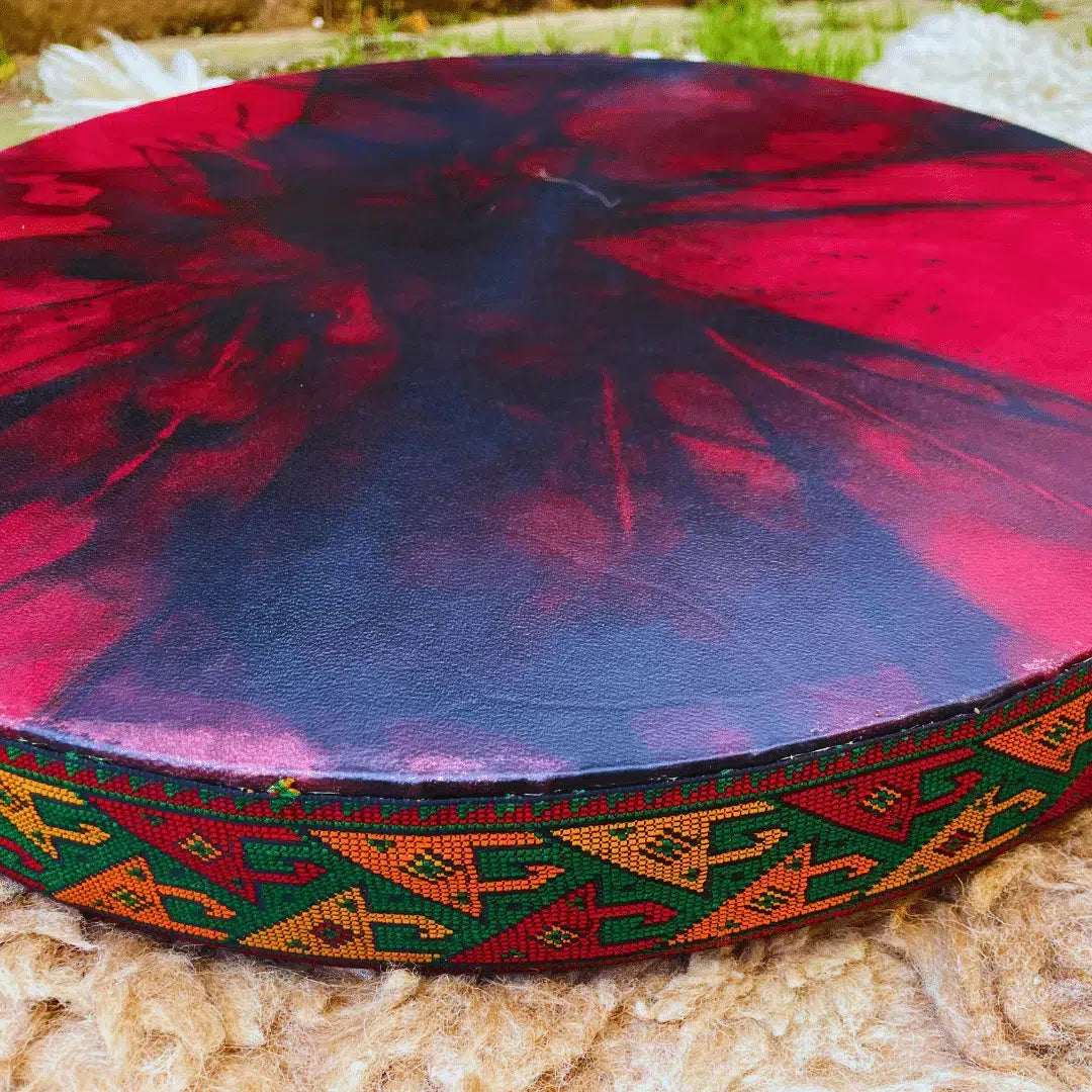 Tambour chamanique océan 47 cm - Harmonie des vagues et vibrations envoûtantes