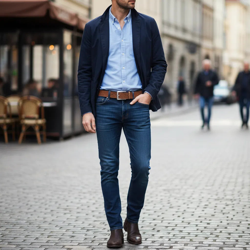 Ceinture Réversible Homme Cuir Italien - Élégance et Polyvalence