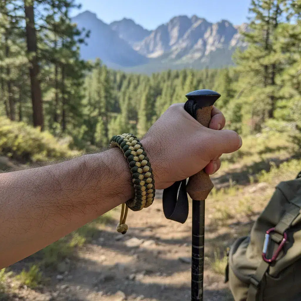 Bracelet de survie en Paracorde pour homme bi_color