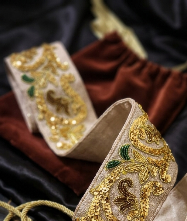 Ceinture broder en cannetille lisse hand made Tunisia