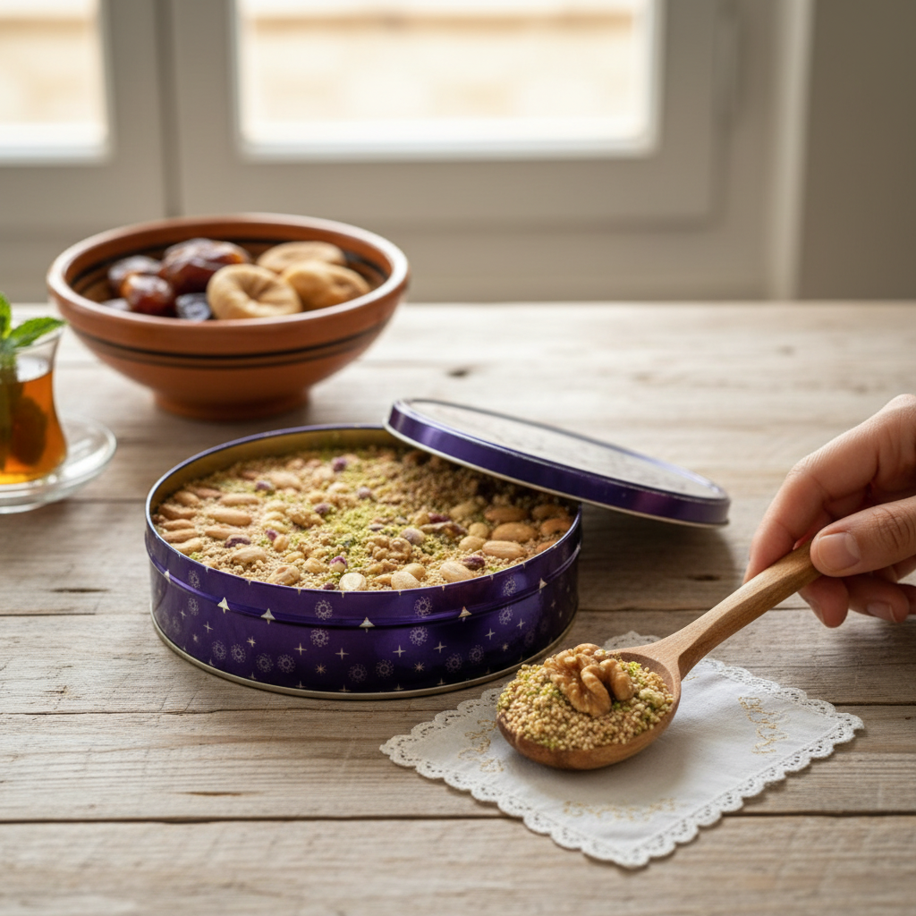 Mélange Gourmet de Noix dans Boîte Royale - Élégance et Raffinement