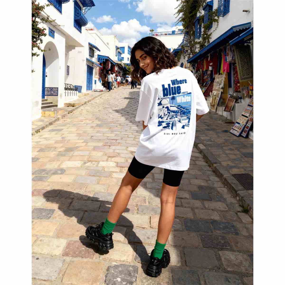 T-shirt oversized unisexe 100% coton qualité premium