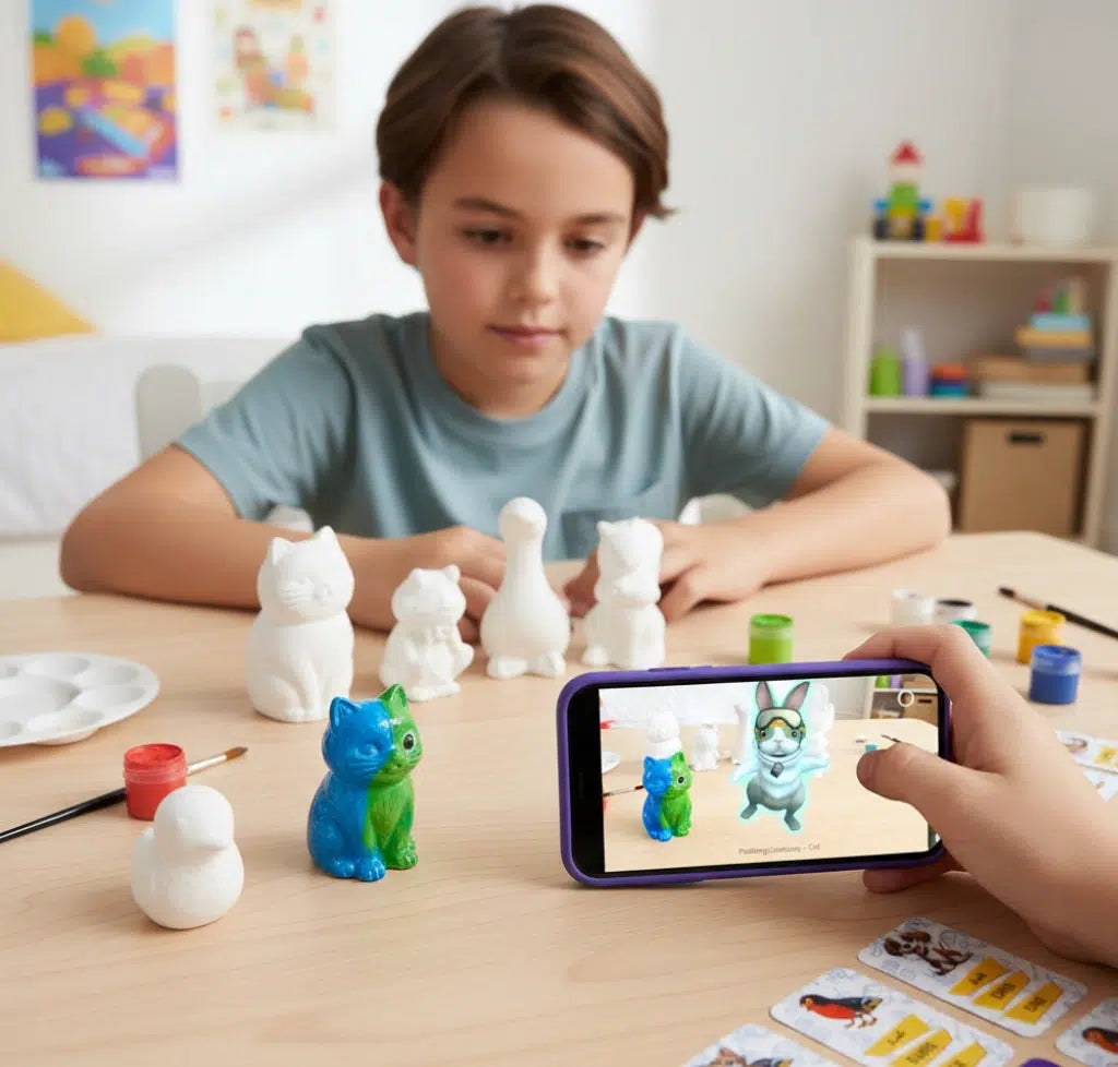 Kit de Peinture 3D Animaux en Plâtre - Créativité Augmentée