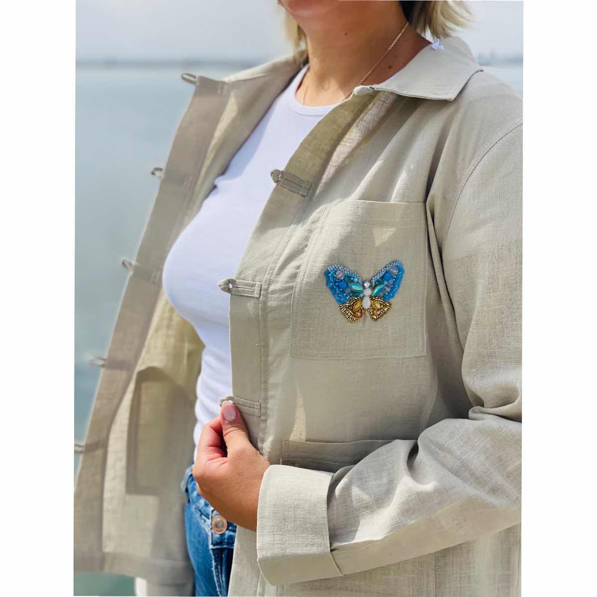 Veste beige élégante pour un style chic et intemporel