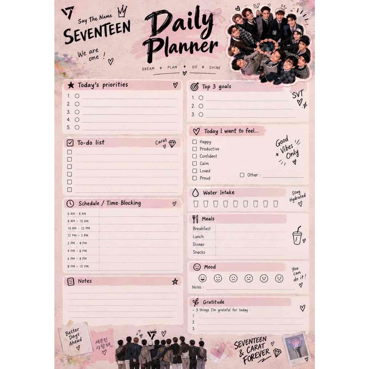 agenda SEVENTEEN le compagnon magique de votre succès quotidien
