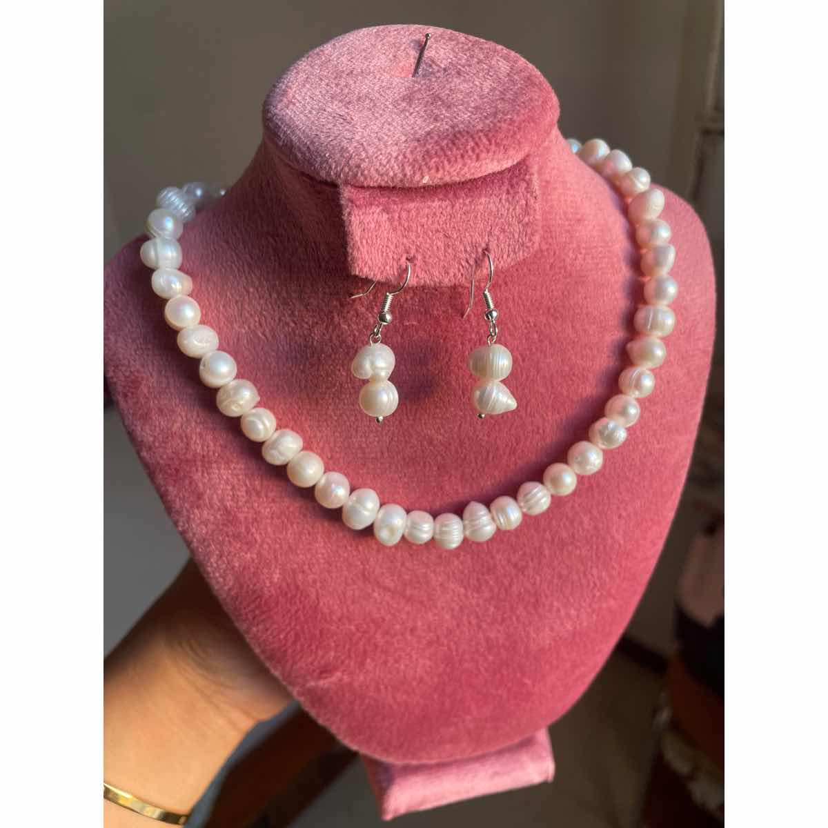 Collier perle en pierre de culture luxe irrésistible