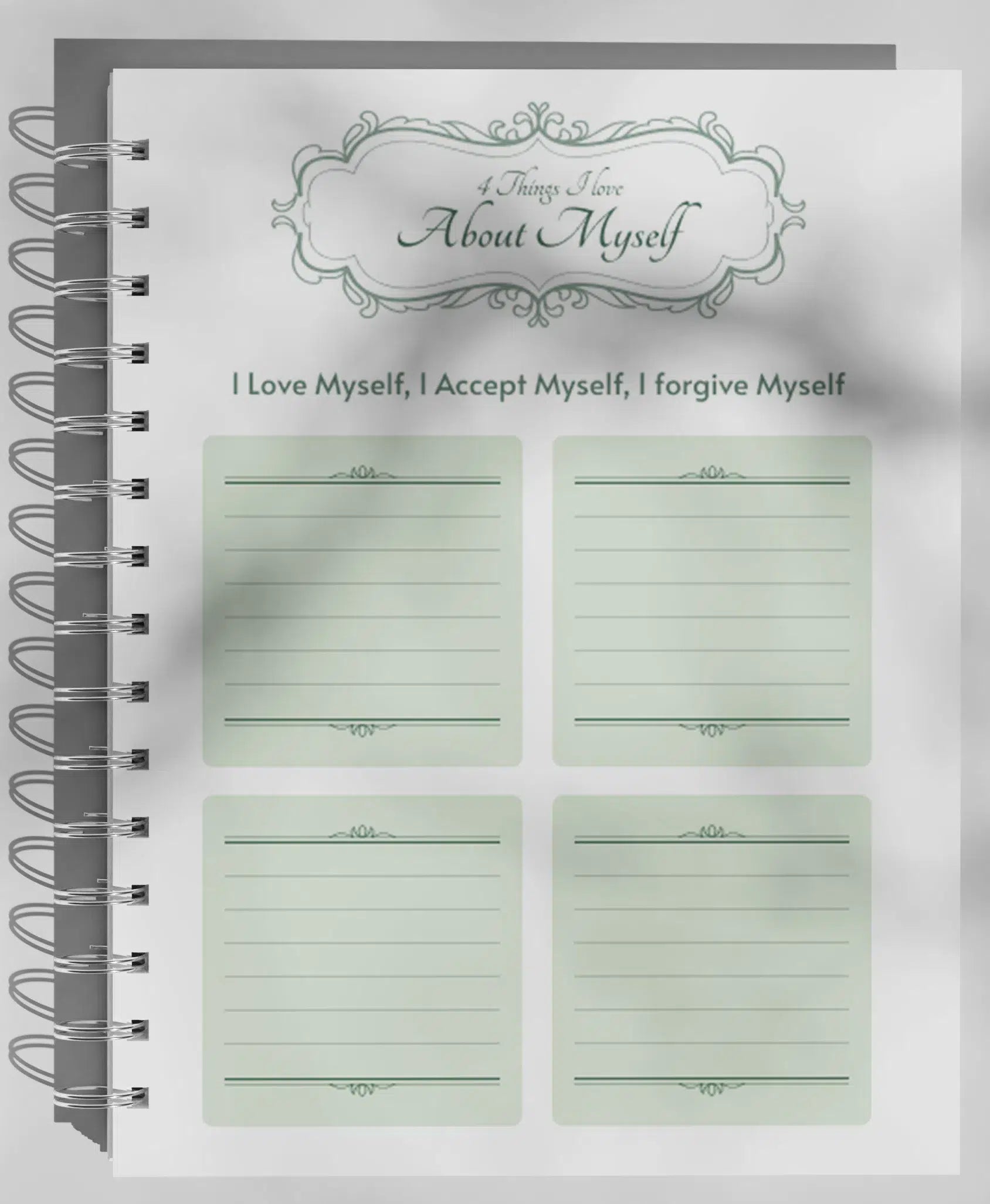 Carnet Parfaitement Imparfait - Design Mint à Pois Blancs