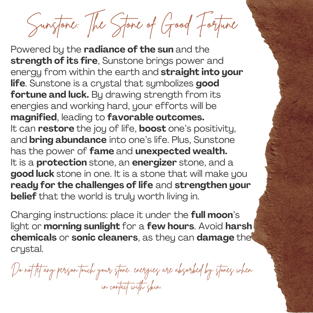 Bracelet élastique en pierre de soleil éclatante et unique