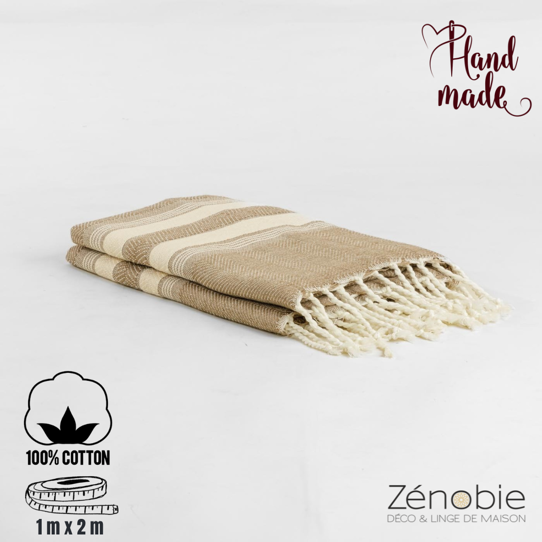 Fouta Portofino – fait à la main