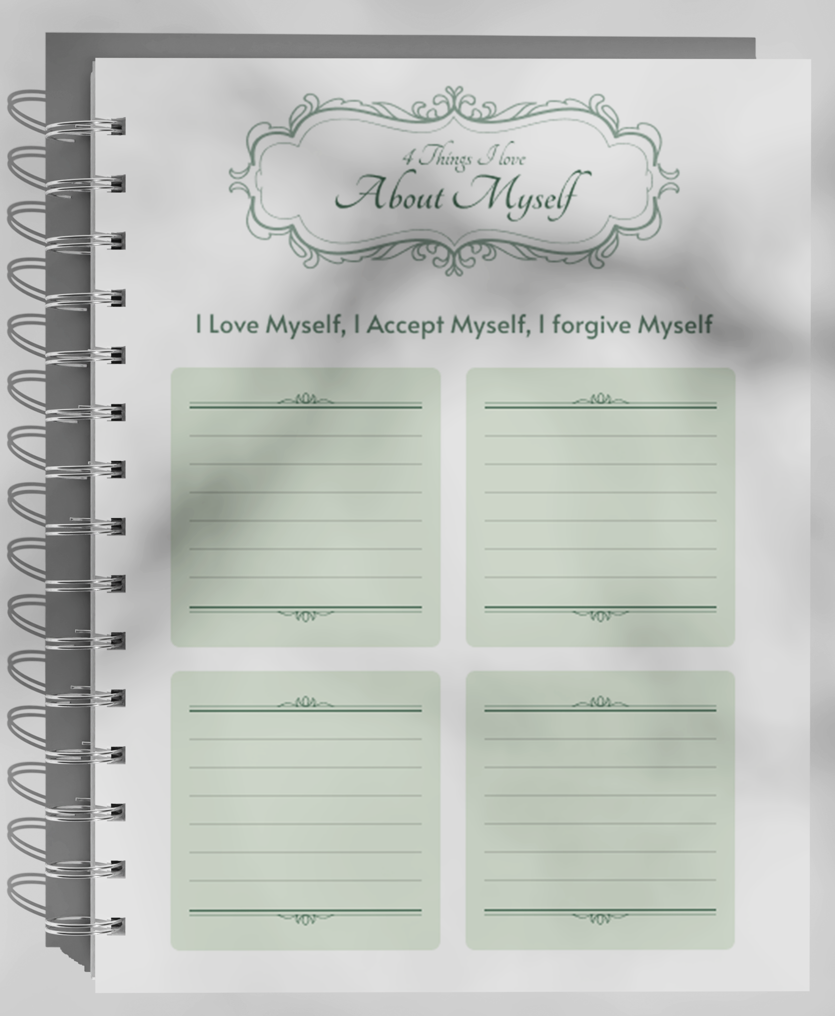 Carnet Parfaitement Imparfait - Design Mint à Pois Blancs