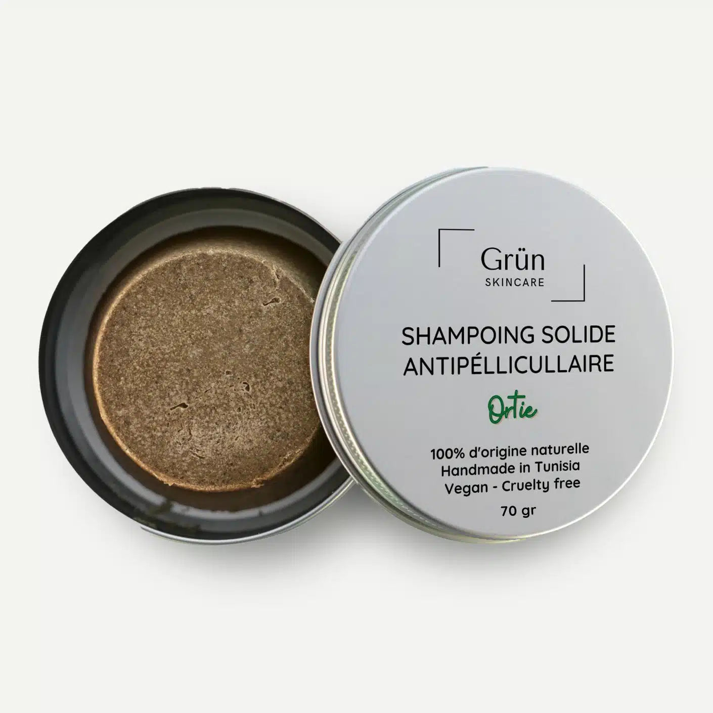 Shampoing solide Antipelliculaire - Poudre d'ortie - 70 gr
