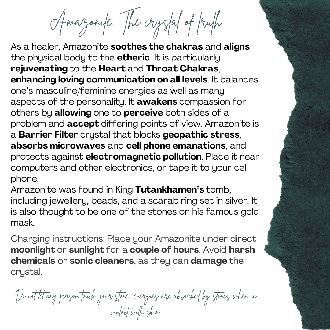 Collier en Argent 925 avec Pendentif Amazonite - Sérénité Océanique