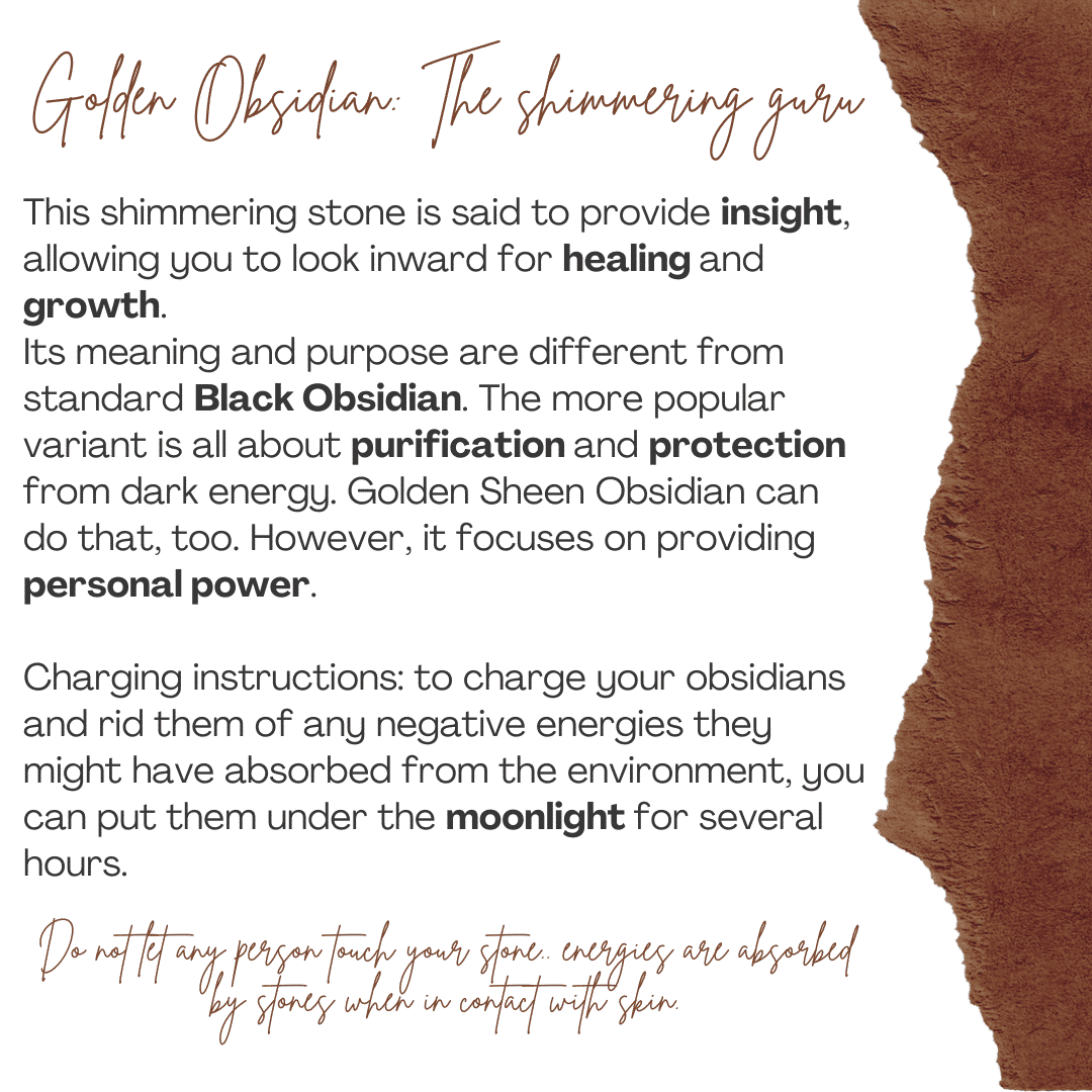 Collier en Argent 925 Pendentif Obsidienne Dorée - Élégance Mystique