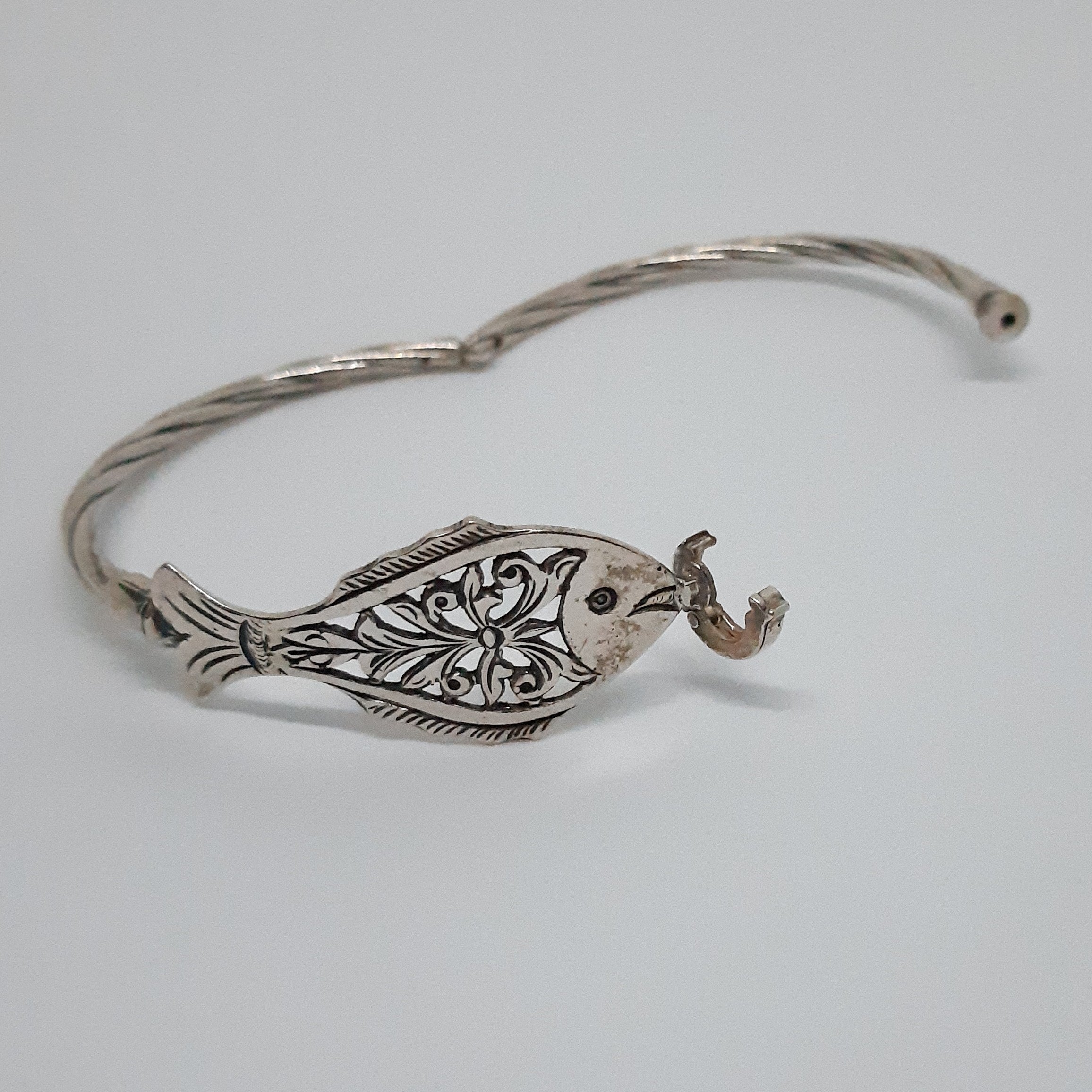 Bracelet Poisson pour Femme en Argent