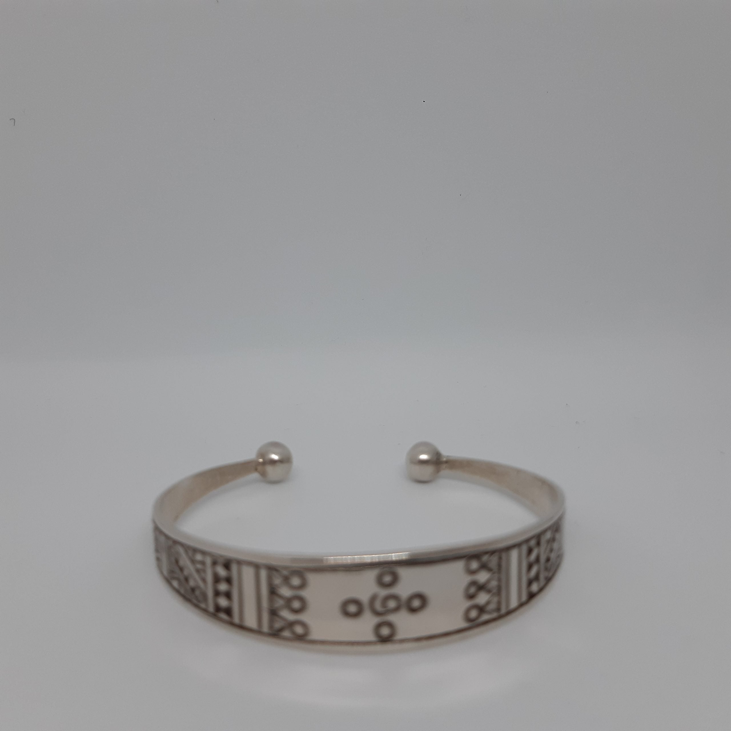 Bracelet Argent Touareg, bracelet femme berbère argenté