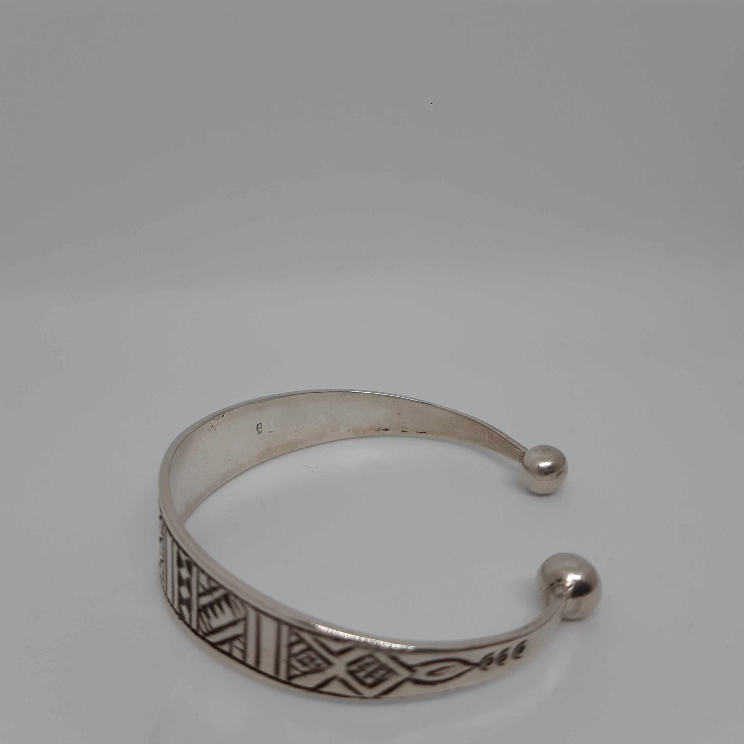 Bracelet Argent Touareg, bracelet femme berbère argenté