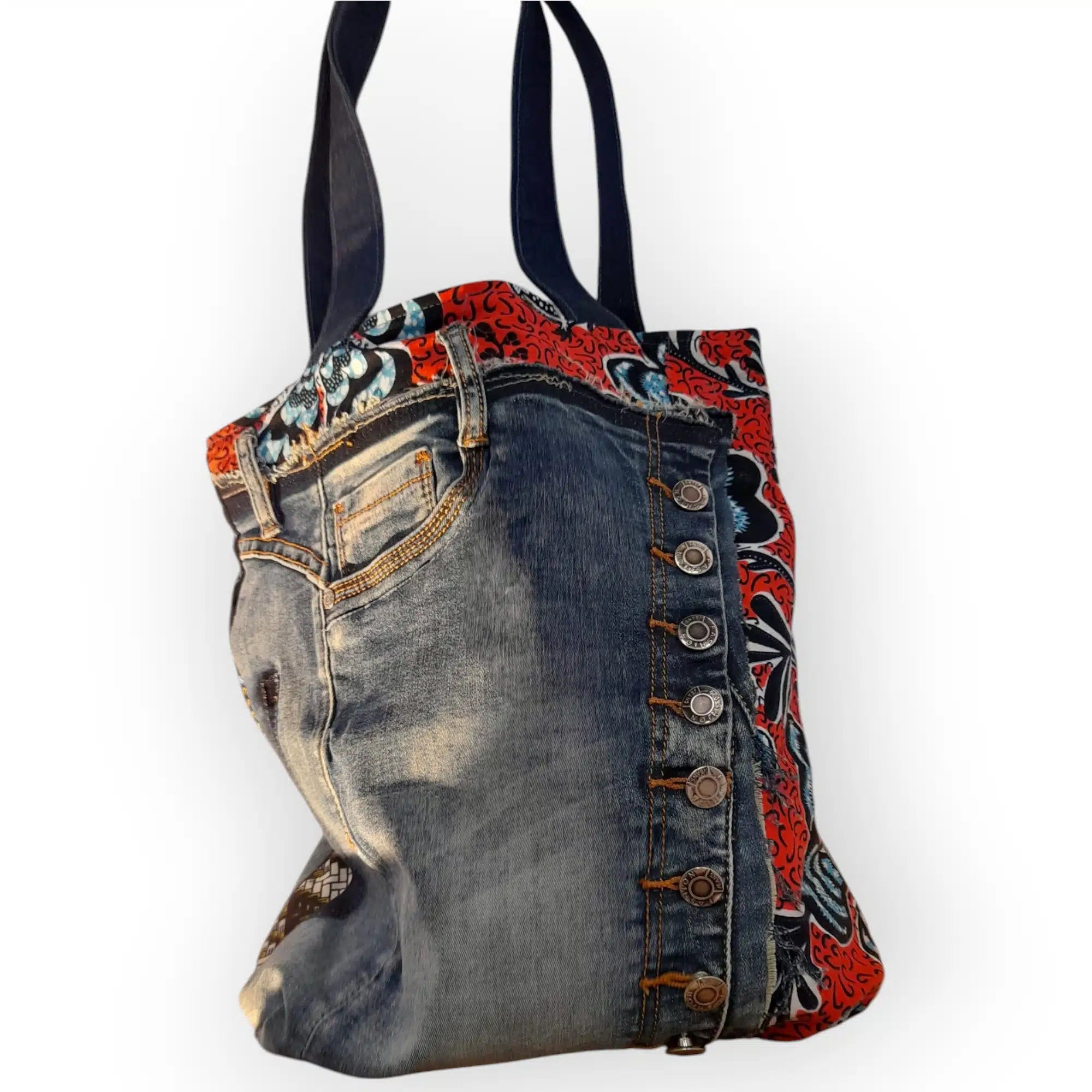 Tote Bag Upcyclé – Sac Cabas Fait Main et Écoresponsable