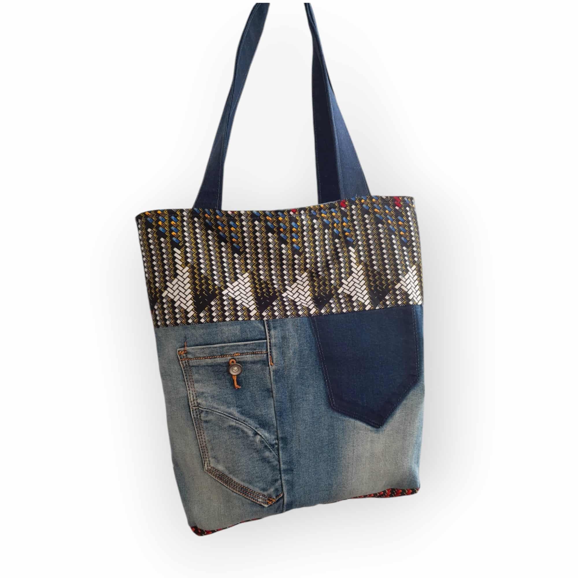 Tote Bag Upcyclé – Sac Cabas Fait Main et Écoresponsable