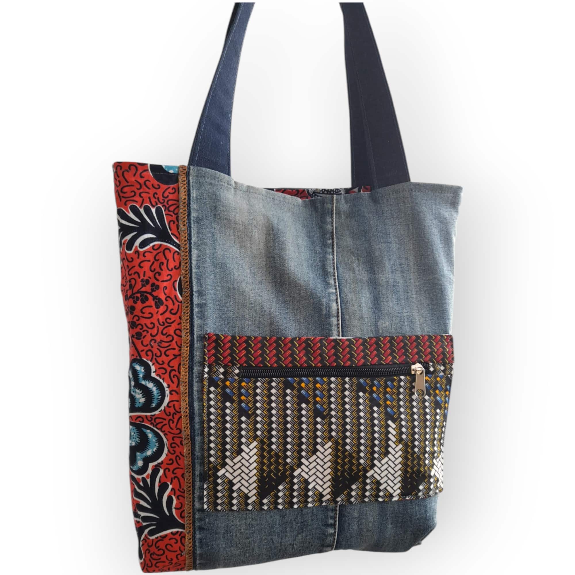 Tote Bag Upcyclé – Sac Cabas Fait Main et Écoresponsable