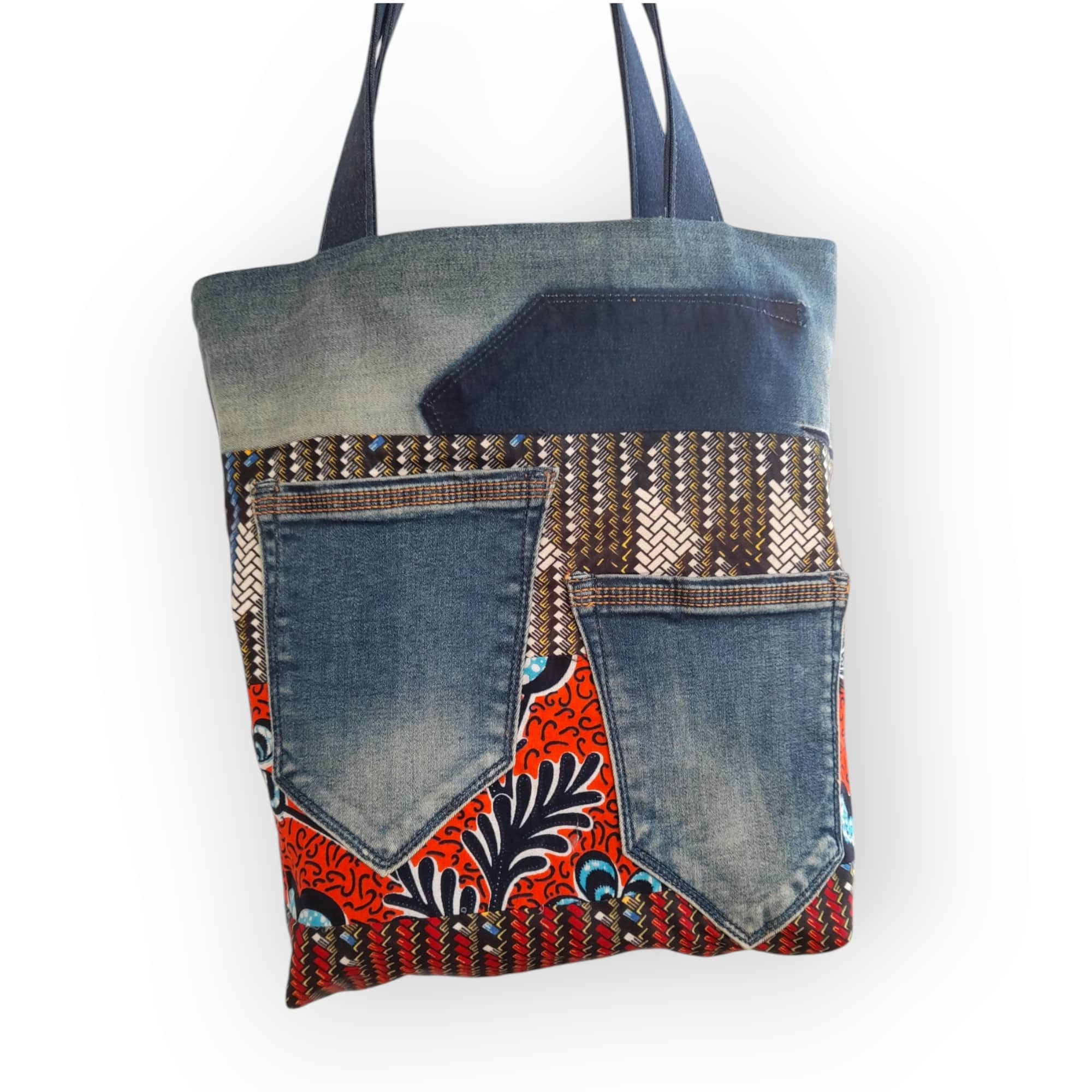 Tote Bag Upcyclé – Sac Cabas Fait Main et Écoresponsable