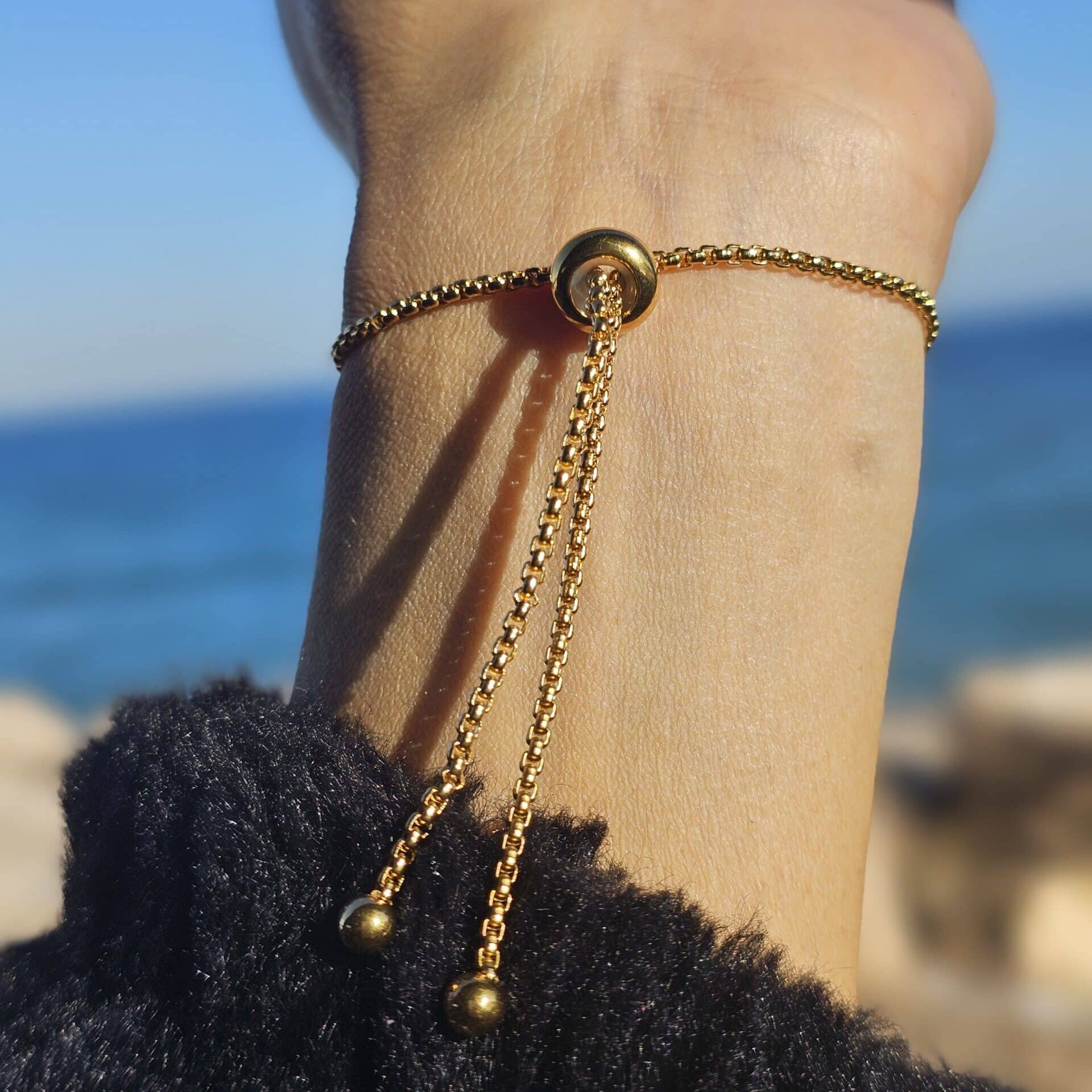 Bracelet Chakra Réglable Pierre Naturelle – Énergie Positive