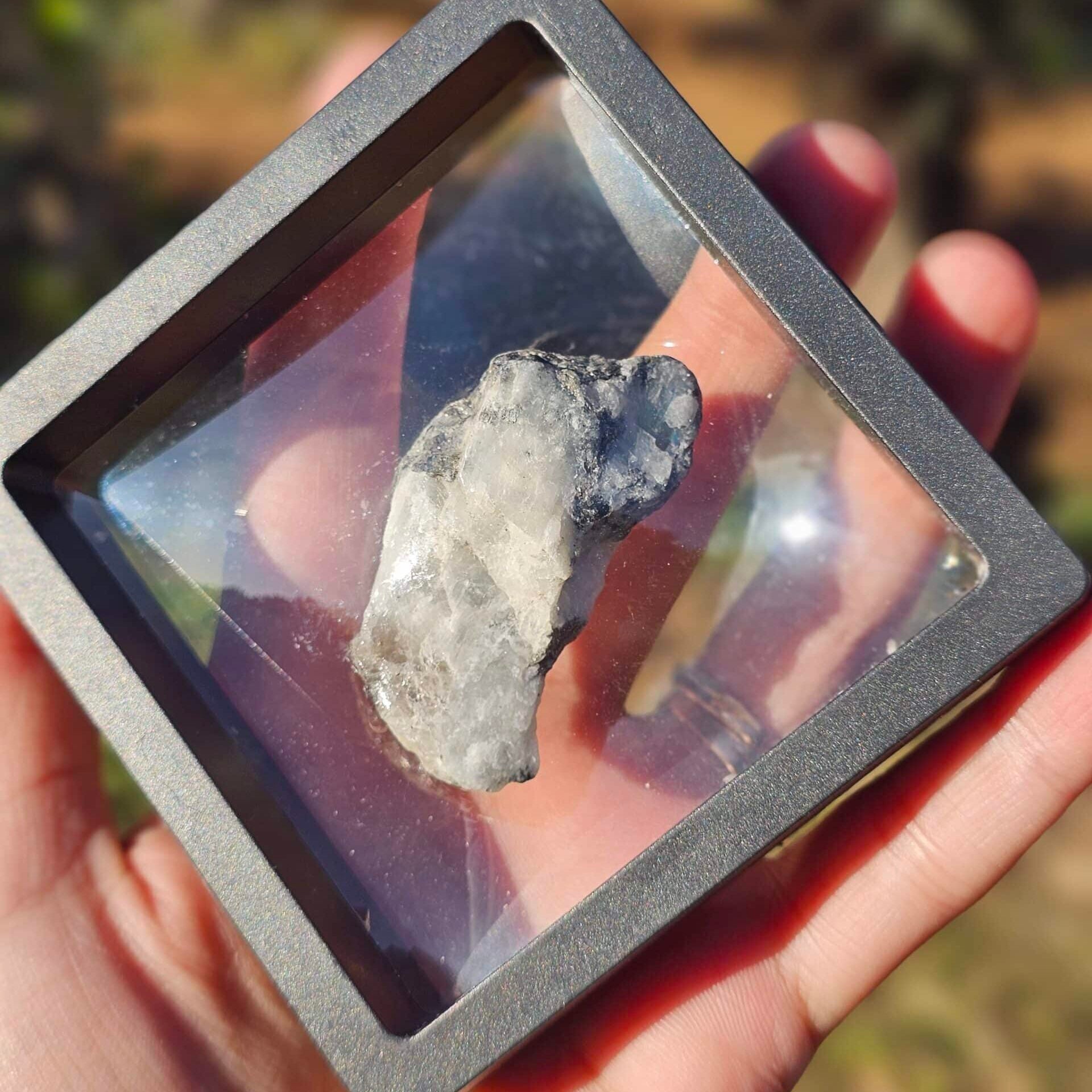 Decorative Moonstone with Black Stand – (41 g)