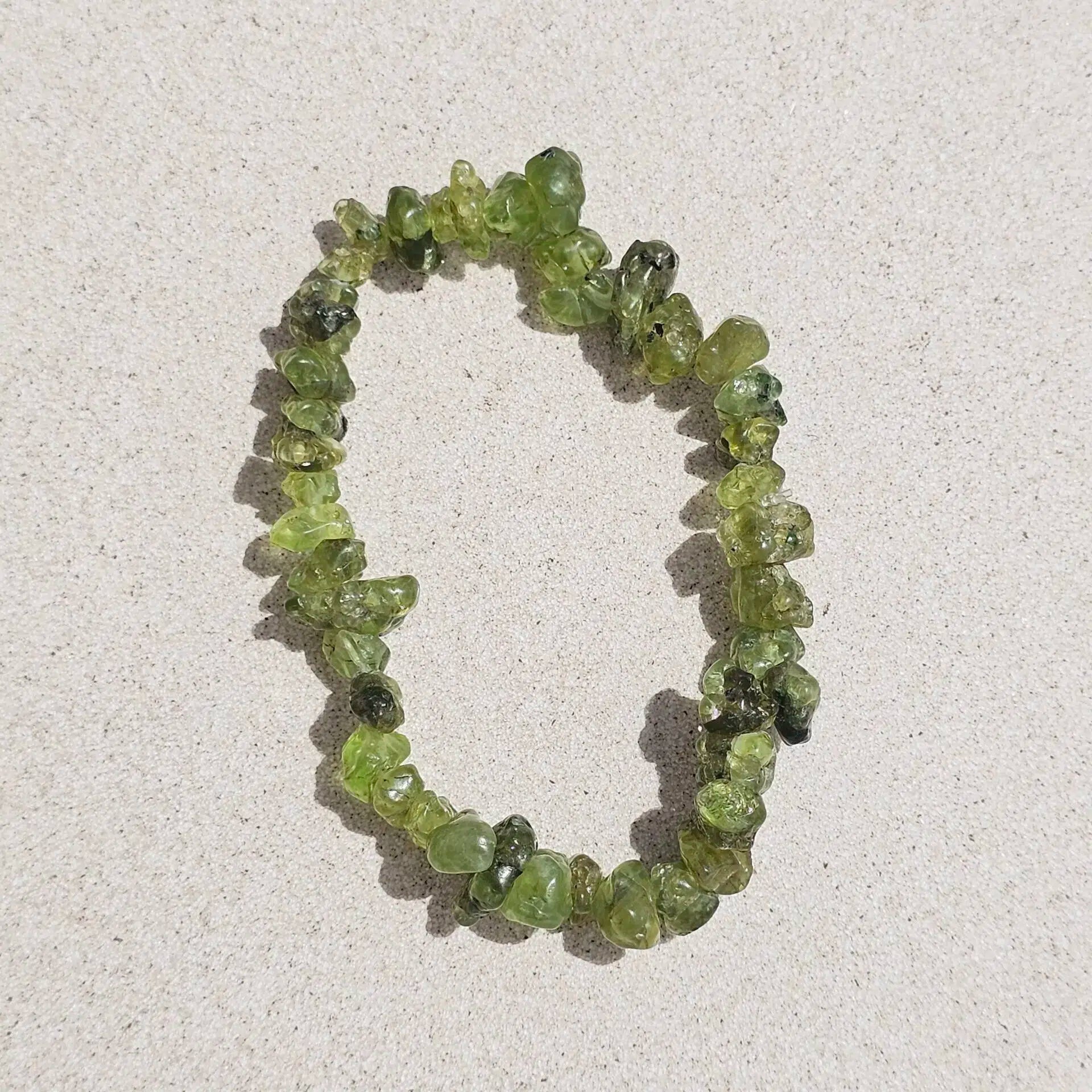 Bracelet élastique Péridot Naturel - Élégance Artisanal