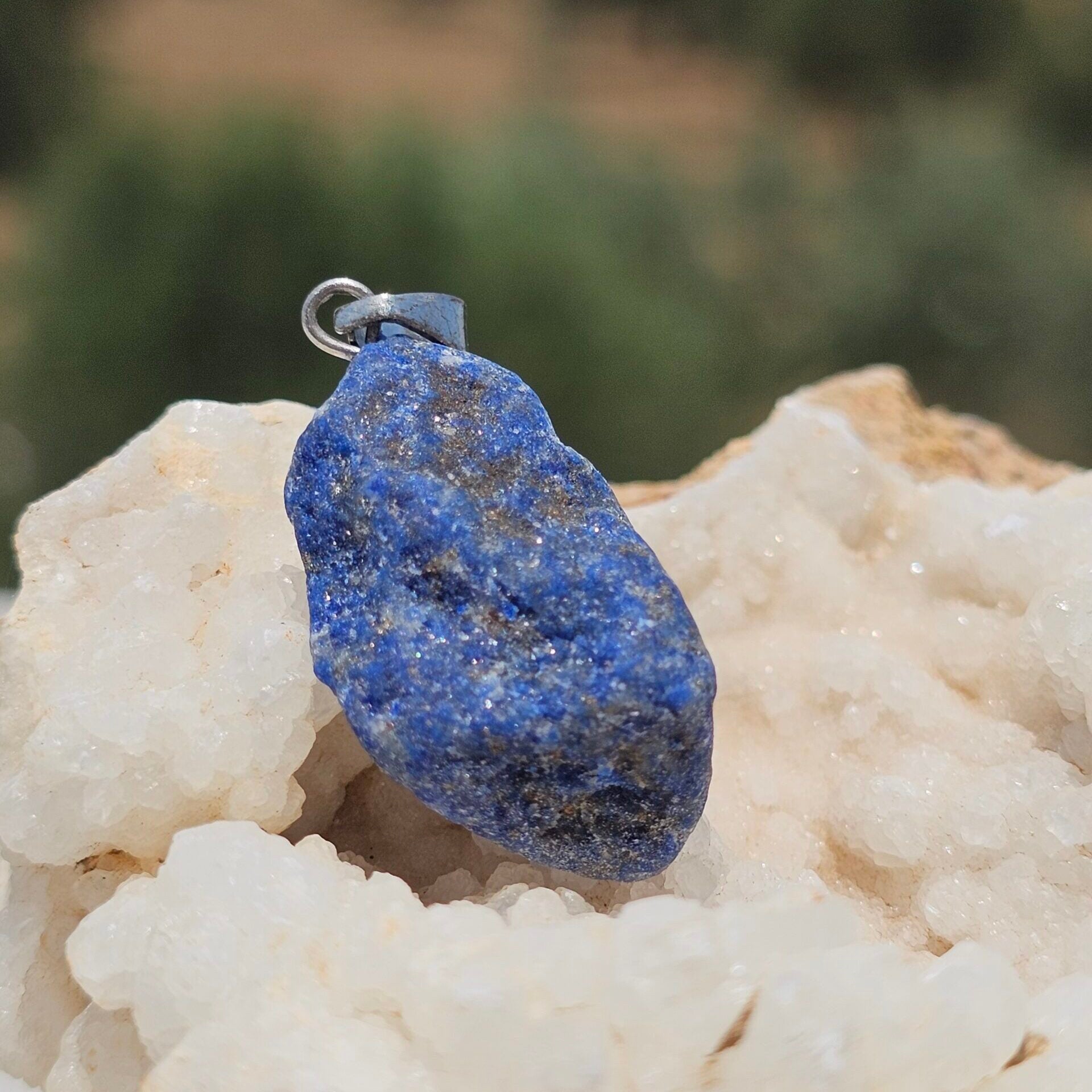 Collier argent 925 avec pendentif Lapis Lazuli - Équilibre et Élégance