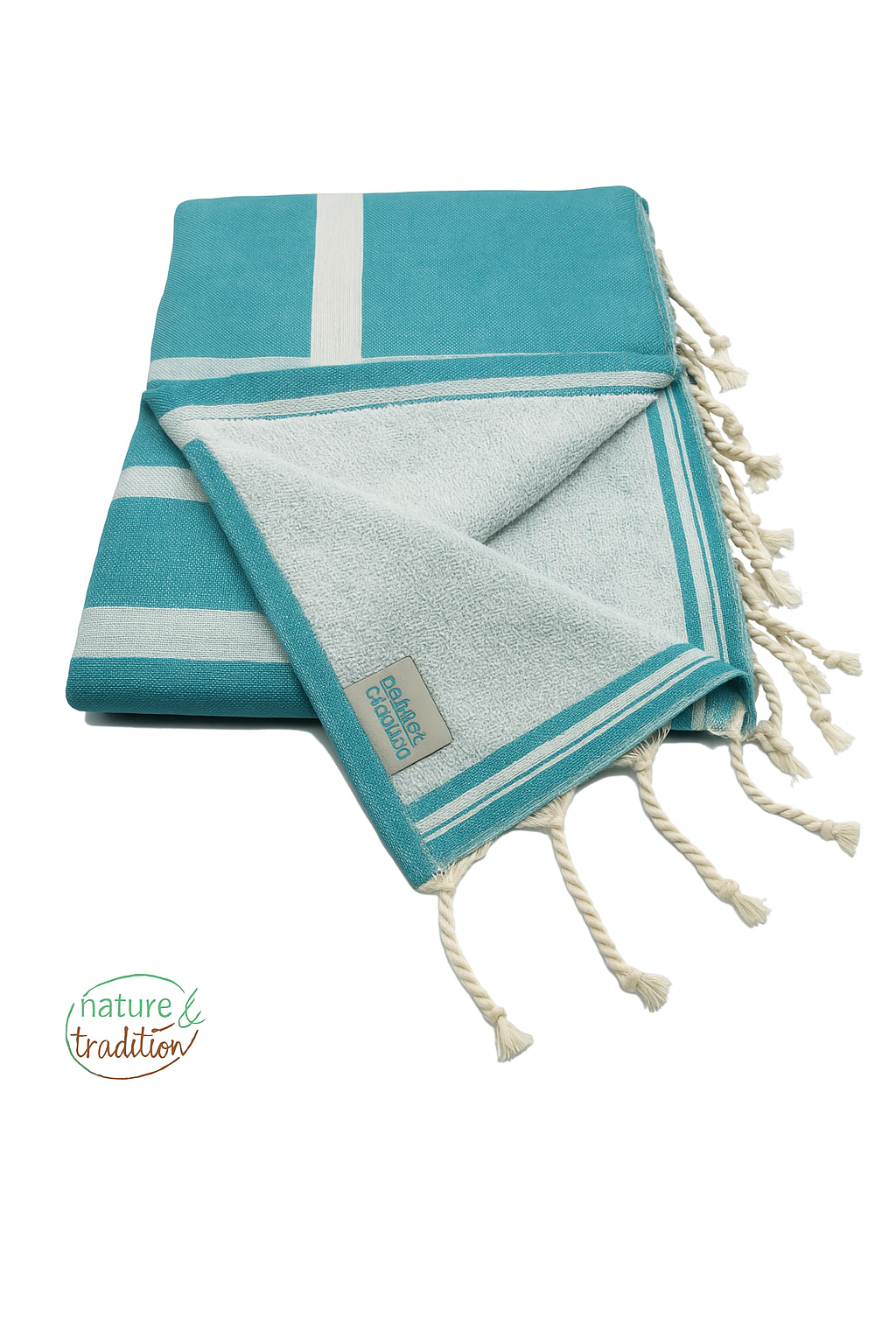 Fouta éponge écoresponsable pour un séchage ultra rapide