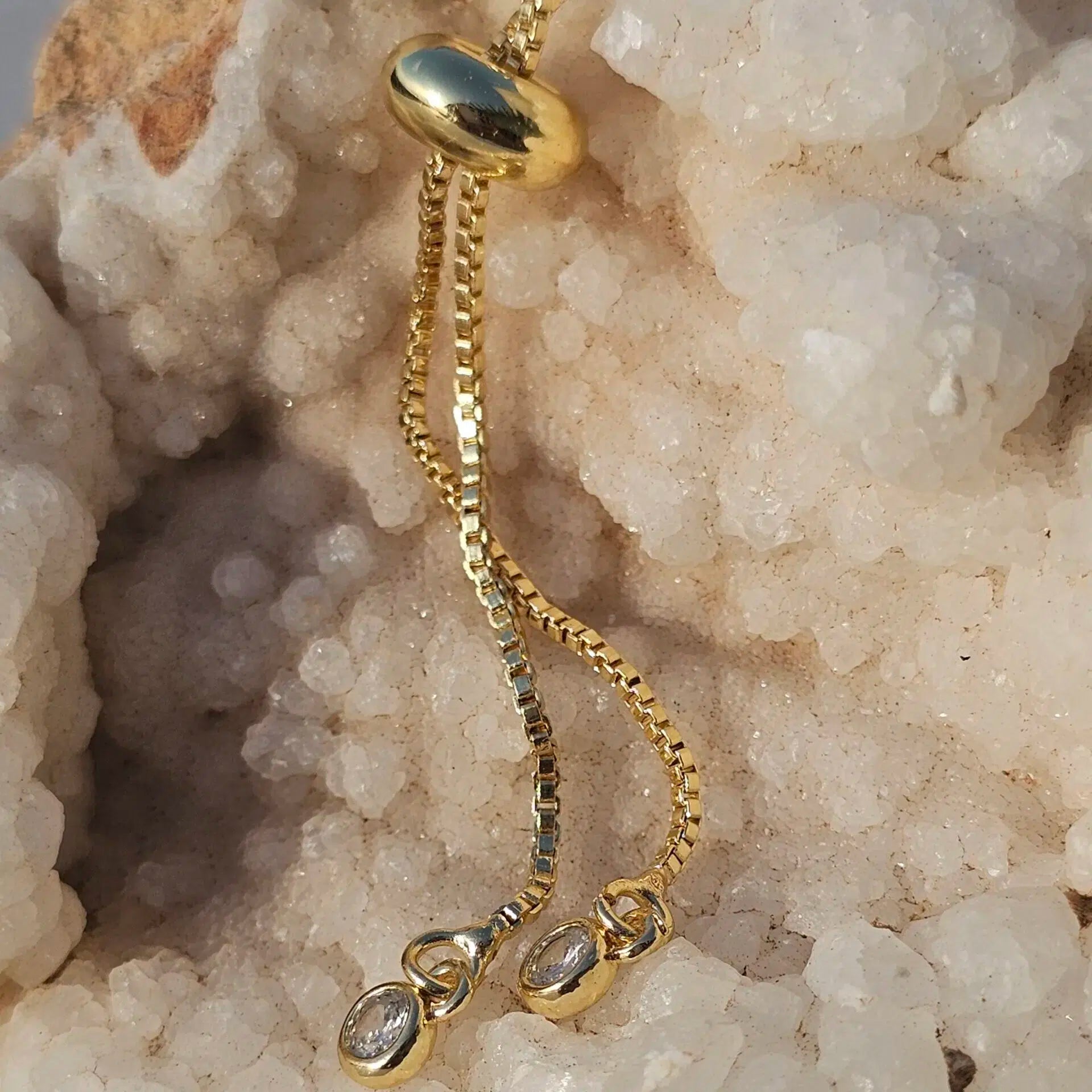 Bracelet Acier Inoxydable ; Pierre de Soleil - Éclat Optimiste