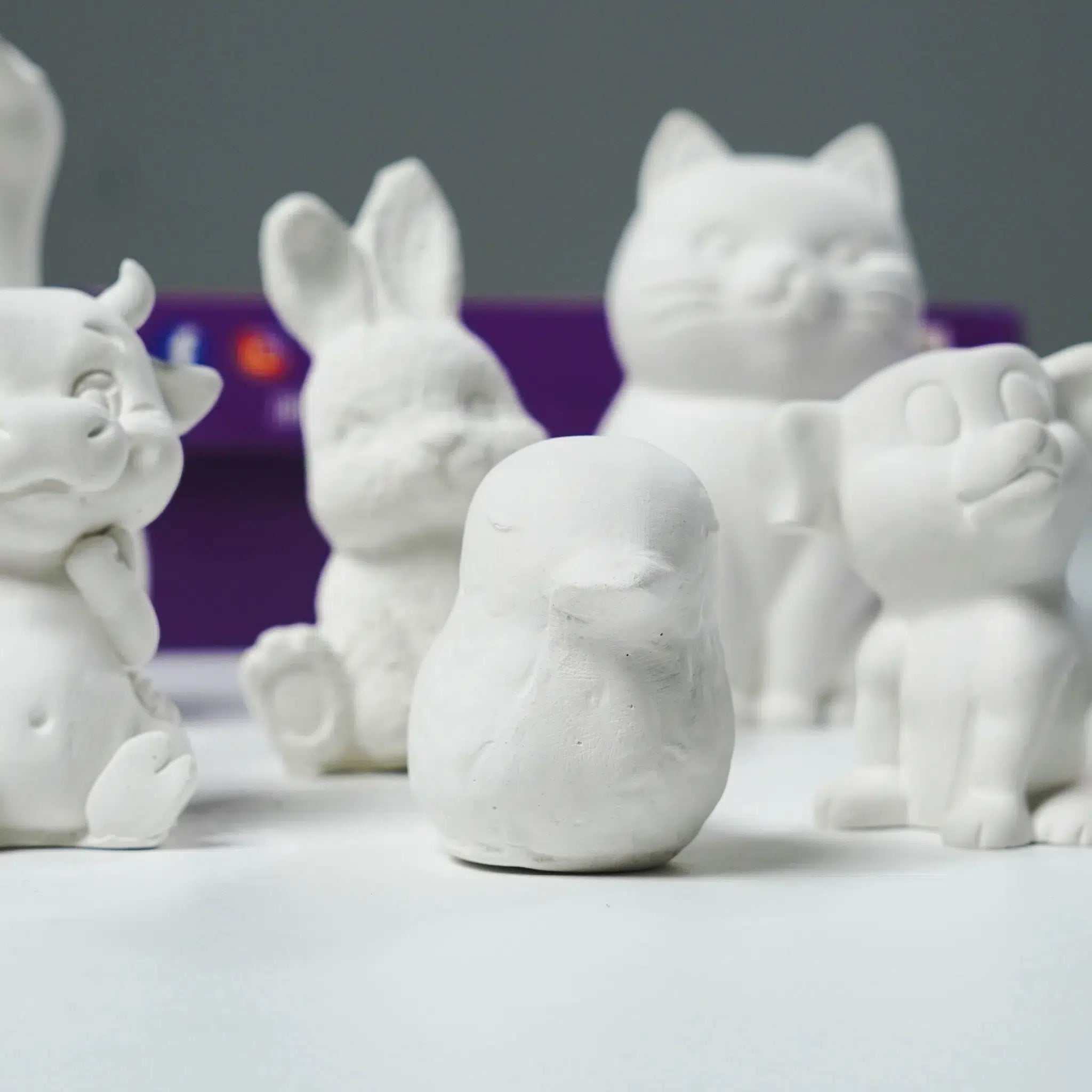 Kit de Peinture 3D Animaux en Plâtre - Créativité Augmentée