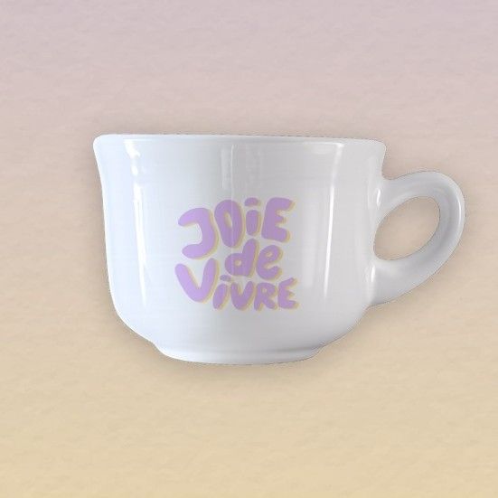 mug Joie de Vivre savourez chaque gorgée avec élégance