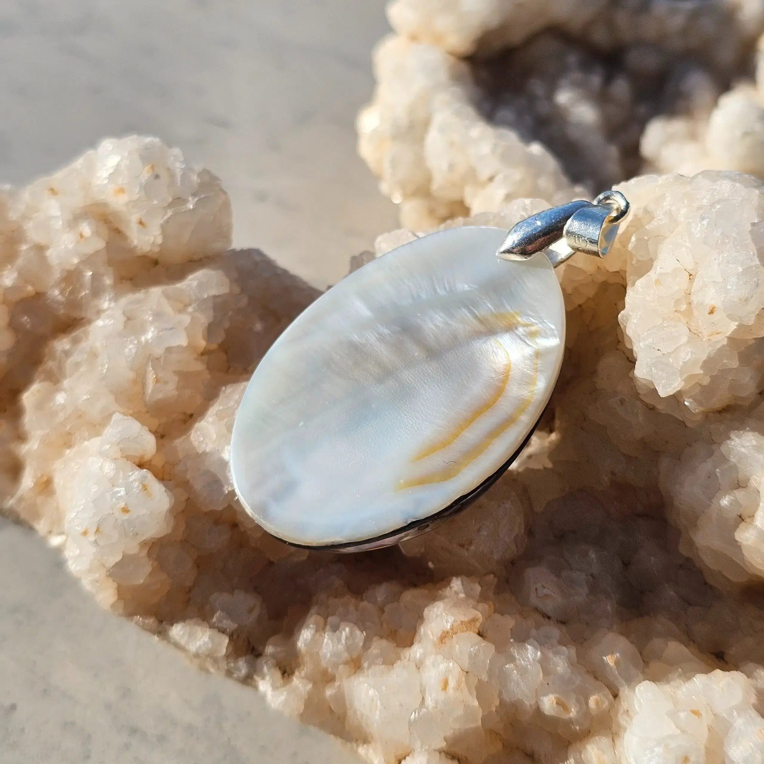 Collier Abalone Coquille Argent 925 - Éclat Naturel Océanique