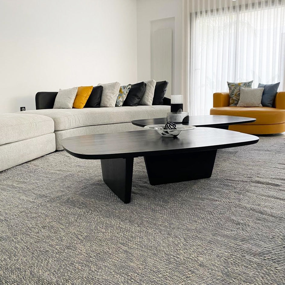 Tapis en coton UNIFORM tissé à plat – Personnalisable en Laine ou Soie Végétale