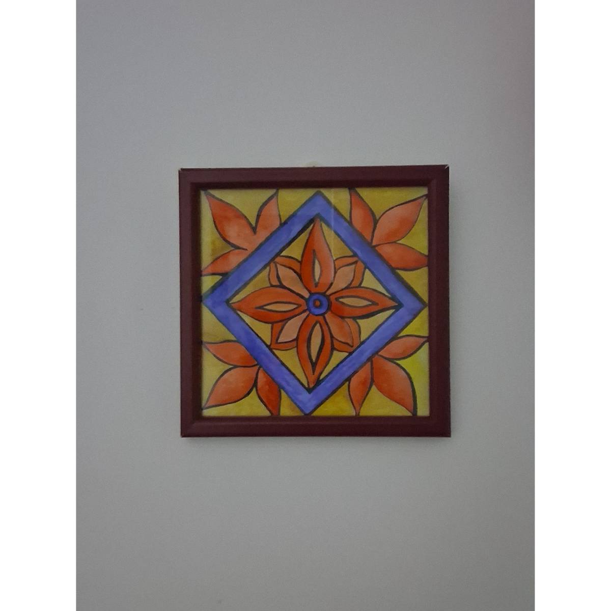 Tableau aquarelle couleurs vives