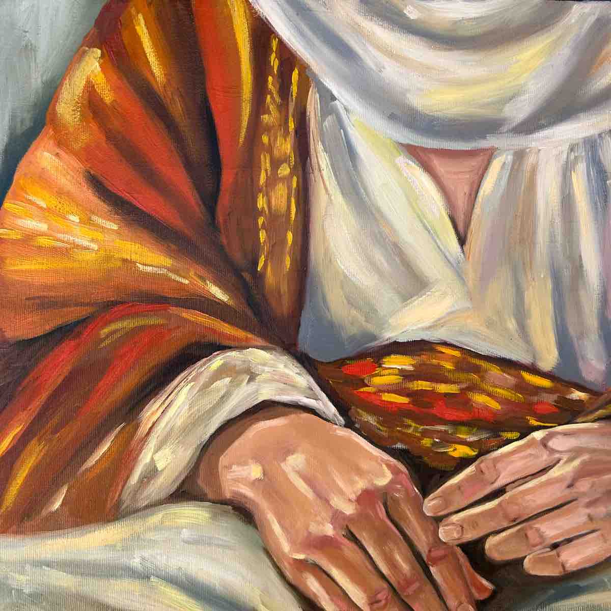 tableau tunisien héritage unique d'une femme en dignité