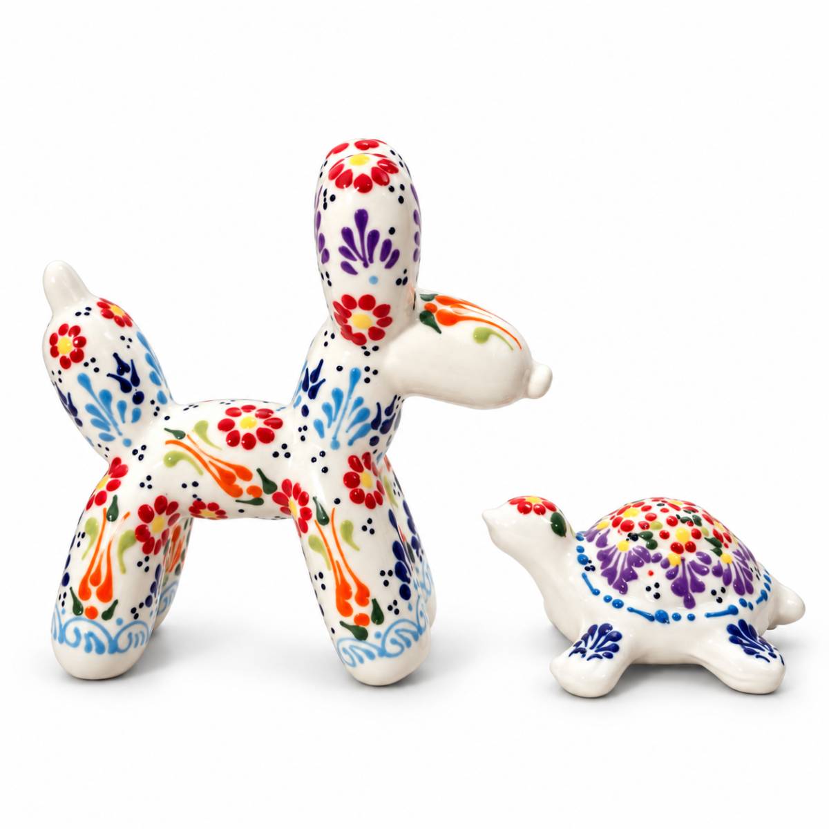 figurines décoratives Duo Chien et Tortue pour une déco unique